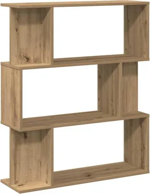 Obrázek produktu pro vidaXL Artisan dubová knihovna 80x24x96 cm materiál na bázi dřeva