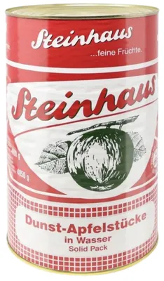 Produktbild von Steinhaus Dunst Apfelstücke feine Früchte in Wasser eingelegt 4650ml
