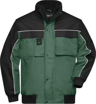 Produktbild von Robuste, wattierte Jacke mit abnehmbaren Ärmeln dark-green/black, Gr. L