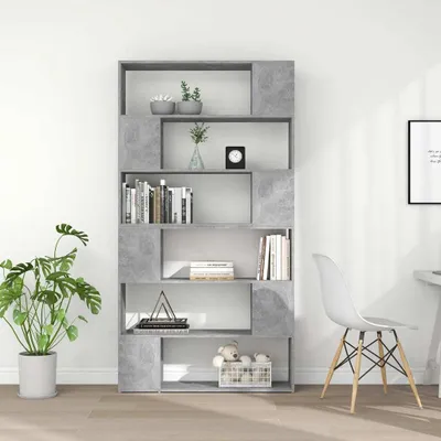 Produktbild von "im Sonderangebot"Bücherregal - CLORIS - Standregal - Robust und langlebig - Raumteiler Betongrau 100x24x188 cm - NeuMöbel2515620