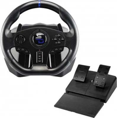 Produktbild von Subsonic SV750, Lenkrad + Pedale, Nintendo Switch, PC, PlayStation 4, Xbox One, 270°, Kabelgebunden, USB, Schwarz