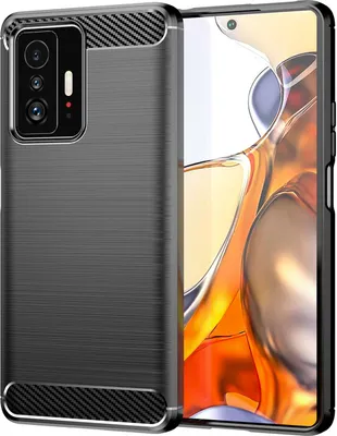 Obrázek produktu pro Silikonové pouzdro Carbon kompatibilní s pouzdrem XIAOMI MI 11T / 11T PRO TPU Soft Phone Case Cover Protective Cover Black