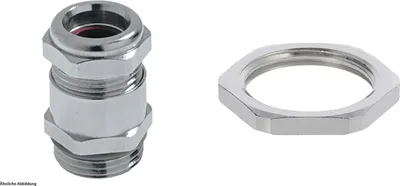 Immagine prodotto di Raccordo LAPP con controdado M20x1,5 a tenuta stagna in ottone (CuZn) nichelato Lunghezza filettatura 6,0 mm - 1 pezzo