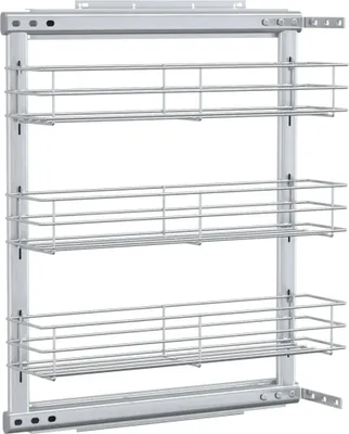 Obrázok produktu pre vidaXL 3-poschodový kuchynský drôtený kôš s možnosťou rozšírenia 47x15,5x55,5 cm