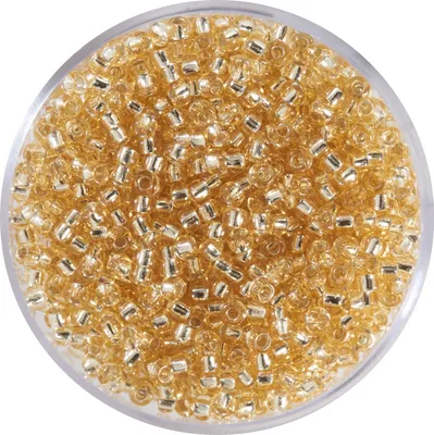 Produktbild von Miyuki-Rocailles, 2,2mm, 12g silverlined gold