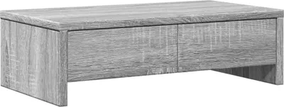 Obrázok produktu pre vidaXL Stojan na monitor so zásuvkami Grey Sonoma 50x27x15 cm