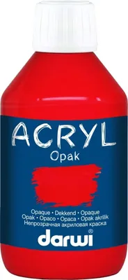 Obrázok produktu pre Darwi Opak Akrylová farba Vermilion 250 ml 1 ks