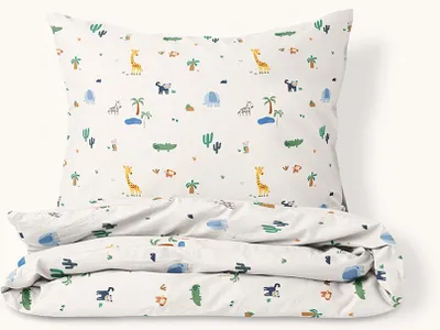Produktbild von Petite Amélie Bettwäsche-Set – 140x200 cm – Baumwolle – Safari