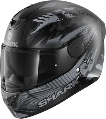 Image de Shark D-Skwal 2 Penxa casque intégral, noir mat/gris, XS (53/54)