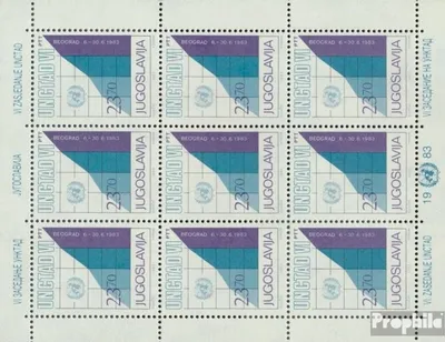 Produktbild von Briefmarken Jugoslawien 1983 Mi 1993Klb Kleinbogen (kompl.Ausg.) postfrisch Handel und Entwicklung