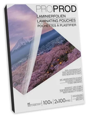 Immagine prodotto di ProProd - Pellicole di laminazione A3 2x100 micron - 100 pezzi - Lucide