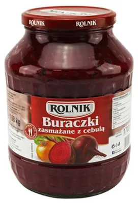 Zdjęcie produktu dla Rolnik Buraki Czerwone Zasmażane z Cebulą 1,68 kg