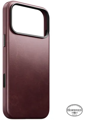 Produktbild von Nomad, MagSafe Hülle für iPhone 18 Pro Max / 17 Pro Max aus Echtem Leder, Bordeaux