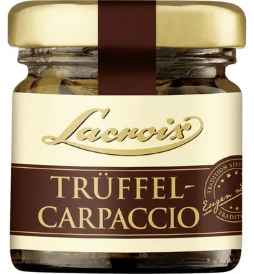 Produktbild von Lacroix Trüffel Carpaccio Sommertrüffel in Scheiben mariniert 30g