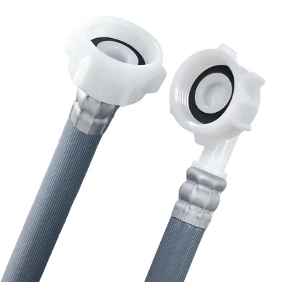 Zulaufschlauch-Verlängerung 1,5 m, 3/4 Zoll, PVC, 90°-Winkel