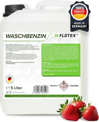 Produktbild von Flotex Waschbenzin, 5L Reinigungsbenzin Textil, Kunststoff & Oberflächen