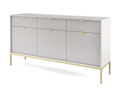 Image de AX LIVING Commode avec tiroir Eternas KT104 104 cm Moderne en gris
