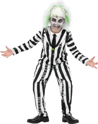 Produktbild von Beetlejuice Kostüm für Kinder Kindergröße: 146-158