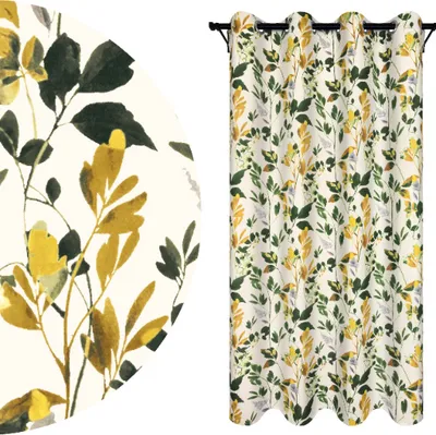 Produktbild von Blickdichte Gardine mit Ösen, Maße: 140x240 cm, Farbe: Ficusia 01