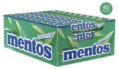 Immagine prodotto di Rotolo di Mentos alla menta verde (40 x 37,5 g)
