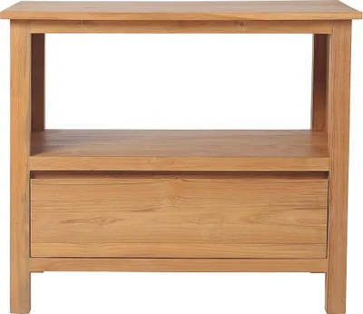 Produktbild von Waschbeckenschrank aus Teakholz - 90 cm - KETAPANG