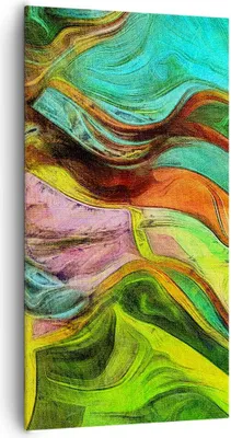Produktbild von Bild auf Leinwand - Leinwandbild - Abstraktion modern - 65x120cm - Wand Bild - Wanddeko - Leinwanddruck - Bilder - Kunstdruck - Wanddekoration - Leinwand bilder - Wandkunst - PA65x120-3852