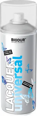 Produktbild von Biodur | Sprühlack - Farblos matt - 400ml, Sprühfarbe, Lackspray, Universal - Betonfarbe, Sprühlacke für Holz, Metall, Glas