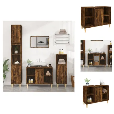 Obrázok produktu pre vidaXL Umývadlová skrinka 80x33x60 cm na báze dreva - Umývadlá do kúpeľne