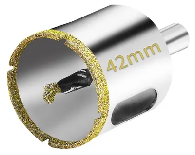 Obrázok produktu pre Diamantová vrtacia koruna 42 mm – na dlaždice a sklo