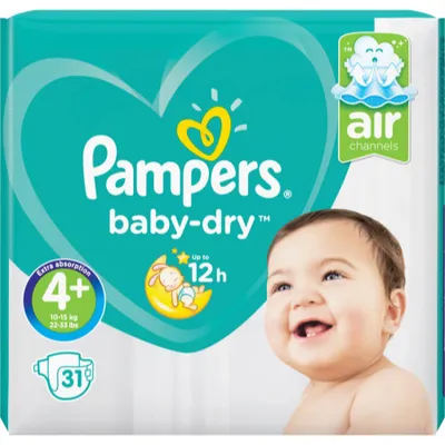 Produktbild von Pampers Active Baby-Dry 81676626, Junge/Mädchen, Hosenwindel, 10 kg, 15 kg, Mehrfarbig, Velcro