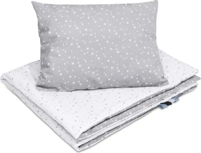 Produktbild von Bellochi Multifunktional Baby Decke Set - Doppelseitig Baby Bettwäsche 75x100 cm und Kissen 30x40cm - aus 100% Baumwolle -   - polaris