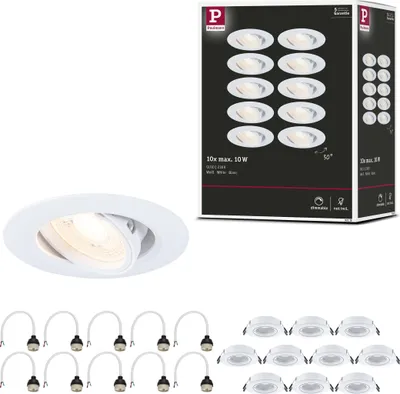 Produktbild von Paulmann Einbauleuchte 10er-Set schwenkbar