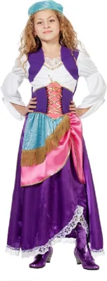 Produktbild von W3382-104 bunt Kinder Mädchen Kostüm Kleid Gr.104