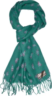 Image de Brubaker Echarpe Cashmirillo - env. 30 x 180cm Légèrement chaude et douillette - Automne et hiver Echarpe douillette - Etole avec franges pour femmes, Noël vert