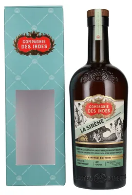 Produktbild von Compagnie des Indes LA SIRÈNE Original Rum Limited Edition 43% Vol. 0,7l in Geschenkbox