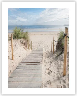 Produktbild von Poster - Poster ohne Rahmen - Strand Düne Eintritt - 40x50 cm - Wand Bild - Wanddeko - Wandbilder - Kunstposter - Wandposter - Bilder - Kunstdruck - Wanddekoration - Wandbild - P2XPA40x50-4188