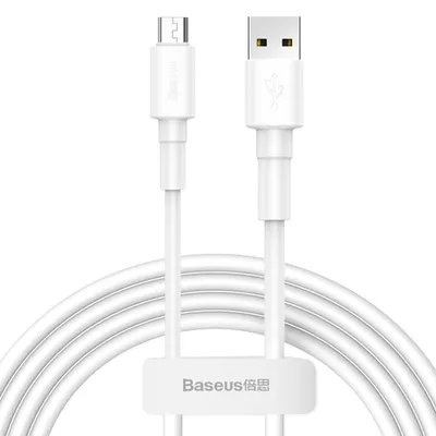Obrázok produktu pre Kábel Baseus USB / micro USB 2,4A 1 m biely (CAMSW-02)
