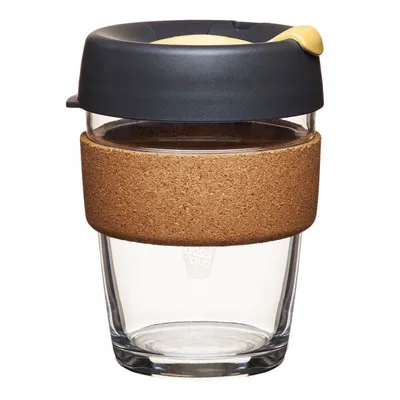 Produktbild von Wiederverwendbarer Kaffeebecher – KeepCup Brew Cork – Schwarz (340 ml)