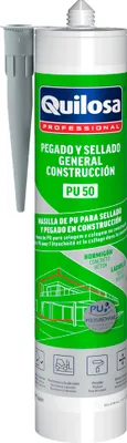 Produktbild von Graue Polyurethan-Spachtelkartusche 300 ml.