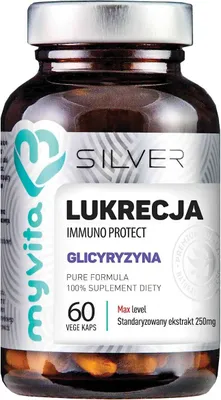 Produktbild von SILVER Licorice Immuno Protect (Glycyrrhizin) 60 Kapseln. MyVita