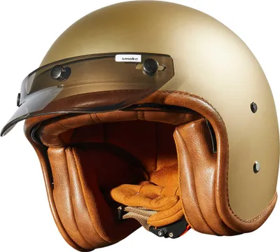 Image de Peroz visière de casque jet / visière de casque universel, smoke