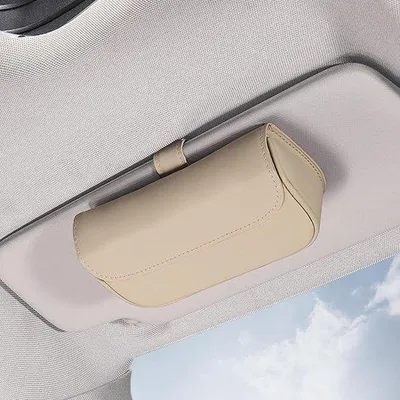 Produktbild von Famanu Brillenorganizer mit Clip für Auto-Sonnenblende - Praktische Aufbewahrungslösung
