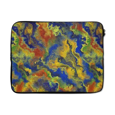 Produktbild von MuchoWow® Laptop Hülle 15 Zoll Abstrakt - Muster - Farbe Laptoptasche - Laptoptasche - Sleeve - Rundum-Schutz