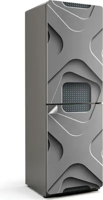 Obrázek produktu pro Abstraktní 3D vzor - samolepka na lednici - samolepicí fólie na lednici - samolepicí fólie na lednici - dekorace do kuchyně - 60x180 cm