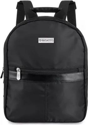 Produktbild von Zagatto ZG624 Schwarz Kleiner Damen Rucksack 31x25x10 8L Jugendrucksack superleichtPasst auf Ihr Wesentliches urbaner Rucksack mit bequemen Trägern
