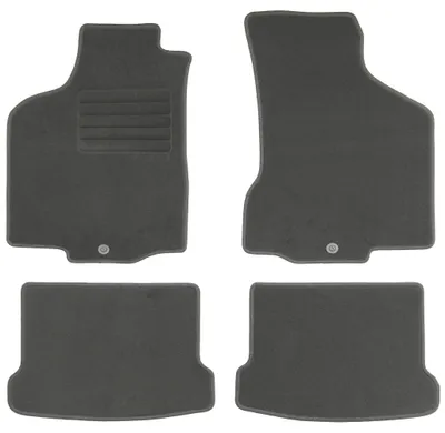 Fußmatten-Set für VW Polo 6N, Baujahr 10/1999–04/2000, 4-teilig, Schwarz