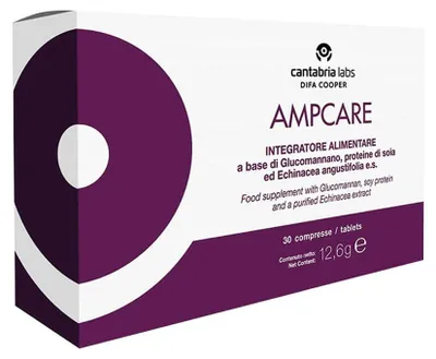Produktbild von AMPCARE Nahrungsergänzungsmittel mit Echinacea zur Stärkung der natürlichen Abwehrkräfte 30 Tabletten