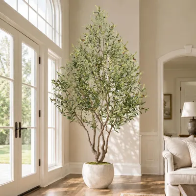 Künstlicher Olivenbaum 244 cm, 1750 Blätter, 145 Oliven