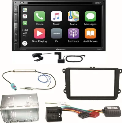 Produktbild von Pioneer AVH-Z5200DAB Android Auto Einbauset für Beetle Jetta Sharan Tiguan T5