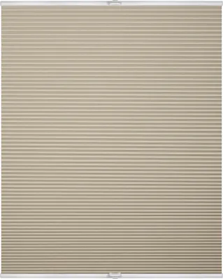 Produktbild von Lichtblick Thermo-Plissee Klemmfix ohne Bohren, Verdunkelung, verspannt Creme, 130 cm, 45 cm x 130 cm (B x L)